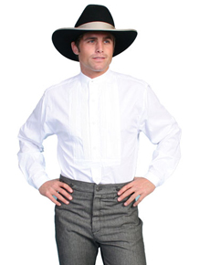 Scully Gambler Shirt - White - Men's Old West Shirts | Spur Western Wear