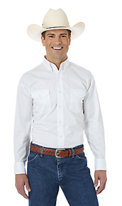 Wrangler Painted Desert Long Sleeve Western Shirt - White - Men's Western Shirts | Spur Western Wear