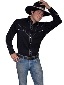 big and tall embroidered western shirts