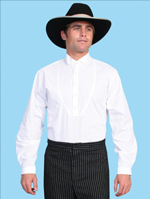 Scully Wing Tip Shirt - White - Men's Old West Shirts | Spur Western Wear