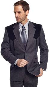 Circle S Boise Western Suit Coat - Heather Charcoal - Men's Western Suit Coats, Suit Pants, Sport Coats, Blazers | Spur Western Wear