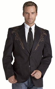 Circle S Galveston Western Sport Coat - Black - Men's  Western Suit Coats, Suit Pants, Sport Coats, Blazers | Spur Western Wear