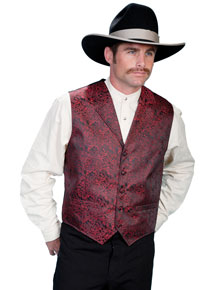 Scully Dragon Vest – Red - Men's Western Vests and Jackets | Spur Western Wear