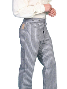 Wah Maker Rail Stripe Pant - Black - Men's Old West Pants | Spur Western Wear