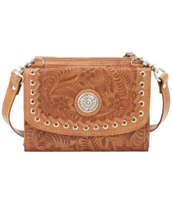 American West Harvest Moon Crossbody Bag/Wallet - Golden Tan - Ladies' Western Handbags And Wallets | Spur Western Wear