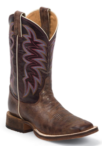 Justin Bent Rail Yancey Western Boot - Burgundy - Ladies' Western Boots | Spur Western Wear