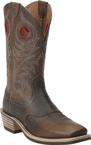 Ariat® Heritage Roughstock Brown Rowdy Western Boot , - Men's Western Boots | Spur Western Wear