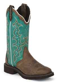Justin Gypsy Raya Western Boot - Turquoise - Ladies' Western Boots | Spur Western Wear