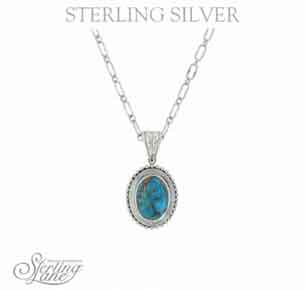 Montana Silversmiths® Sterling Lane Copper Earth Turquoise Necklace - Western Jewelry | Spur Western Wear