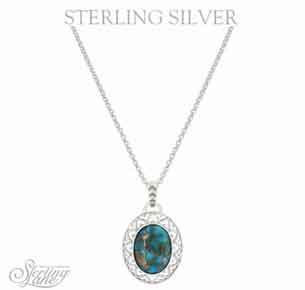 Montana Silversmiths® Sterling Lane Sun Dance Turquoise Necklace - Western Jewelry | Spur Western Wear