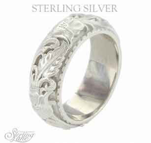 Montana Silversmiths® Sterling Lane Sheridan West Wide Band - Western Jewelry | Spur Western Wear