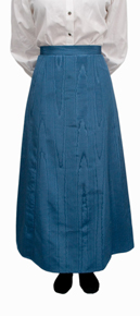 Wah Maker Moire Gibson Girl Skirt - Blue - Ladies' Old West Skirts | Spur Western Wear