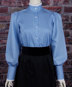Frontier Classics Alma Blouse - Blue - Ladies' Old West Blouses | Spur Western Wear