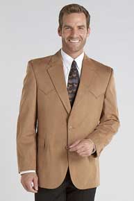 Circle S Houston Camel Microsuede Western Sport Coat - sizes to 60L, Men's Western Suit Coats, Suit Pants, Sport Coats, Blazers | Spur Western Wear