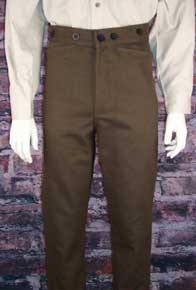 Frontier Classics Gunfighter Pant - rown - Men's Old West Pants | Spur Western Wear