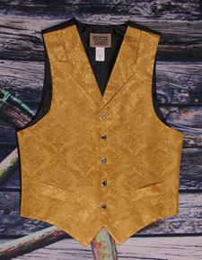 Frontier Classics "Reno" Old West Vest - Gold - Men's Old West Vests and Jackets | Spur Western Wear