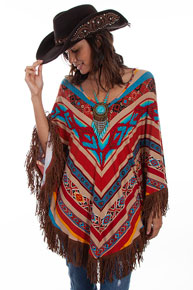 Scully Honey Creek Serape Poncho - Ladies' Western Shirts | Spur Western Wear