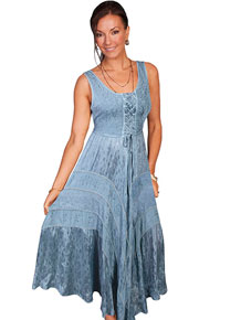 Scully Honey Creek Lace Front Dress - Ash Grey - Ladies' Western Skirts And Dresses | Spur Western Wear