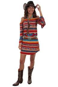 Scully Honey Creek Serape Peasant Dress - Ladies' Western Skirts And Dresses | Spur Western Wear