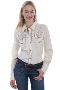 rockabilly western shirt womens