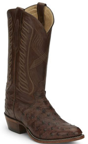 Tony Lama McCandles Full Quill Ostrich Western Boot - Tobacco - Men's Western Boots | Spur Western Wear