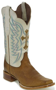 Justin Silky Western Boot - Tan - Ladies' Western Boots | Spur Western Wear