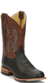 Justin Pearsall Western Boot - Black - Men's Western Boots | Spur Western Wear