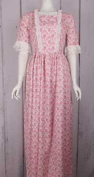 Frontier Classics Victorian"Mattie" Dress - Dusty Rose, Ladies' Old West Ensembles | Spur Western Wear