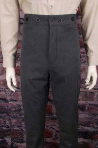 Frontier Classics Gunfighter Pant - Black - Men's Old West Pants | Spur Western Wear