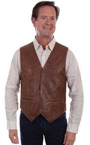 Scully Soft Touch Lambskin Vest – Black - Men's Leather Western Vests and Jackets | Spur Western Wear