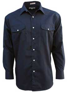 FF Long Sleeve Western Shirt - Navy - Big & Tall - Men's Western Shirts | Spur Western Wear