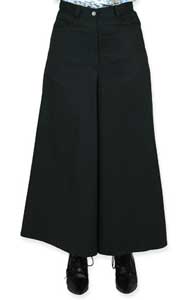 Frontier Classics Split Riding Skirt - Black- Ladies' Old West Skirts and Dresses | Spur Western Wear