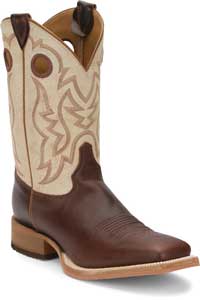 Justin Bent Rail "Caddo" Western Boot - Brown - Men's Western Boots | Spur Western Wear