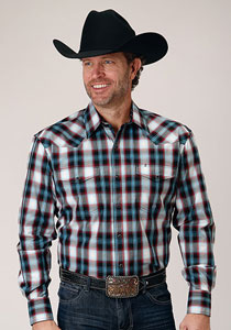 Roper Plaid Long Sleeve Snap Front Western Shirt- Big  & Tall , Men's Western Shirts | Spur Western Wear