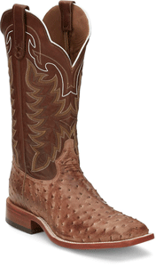 Tony Lama Hays Desert Sand Full Quill Ostrich Western Boot - Style# 01-E9323