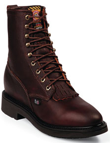 justin men's premium wedge work boots