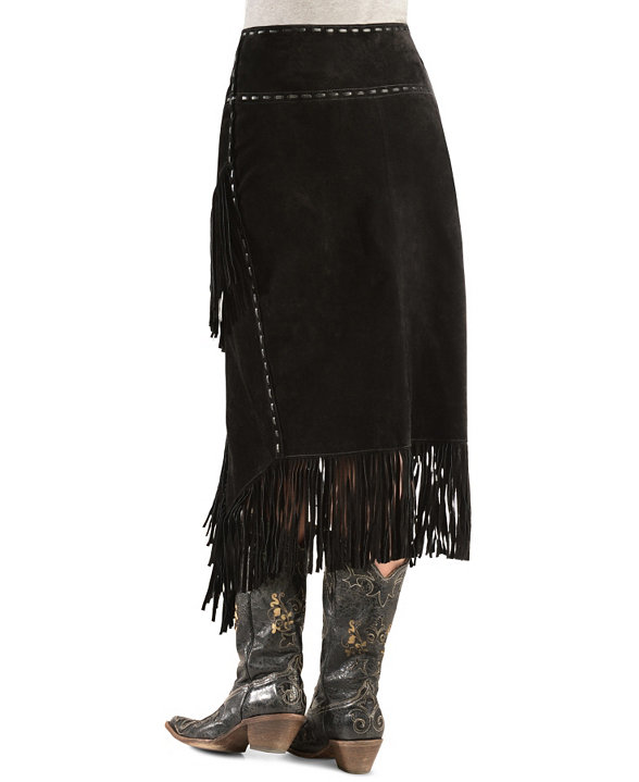 Black fringe shop skirt 6x6