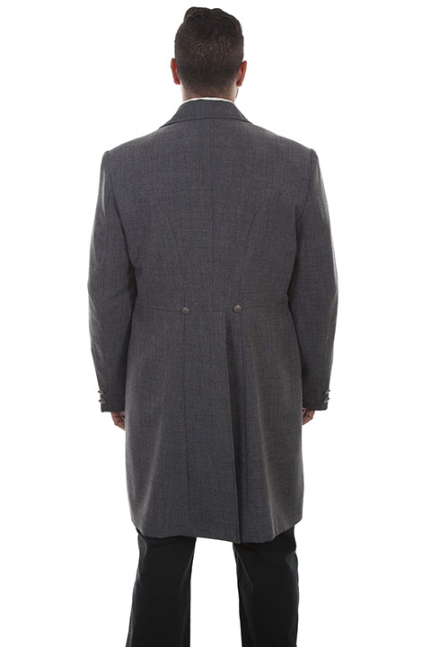 Wah Maker Frock Coat - Heather Grey - Men's Old West Vests And Jackets ...