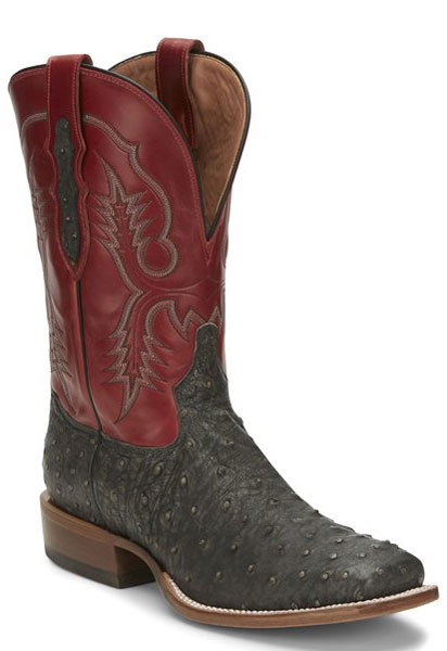 tony lama grey ostrich boots