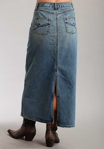 stretch jeans skirt