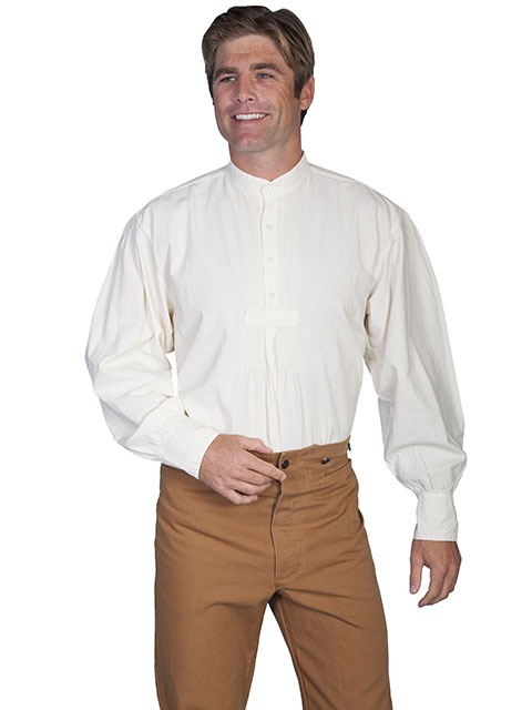 Scully Old West Shirt - Natural - Men's Old West Shirts | Spur Western Wear