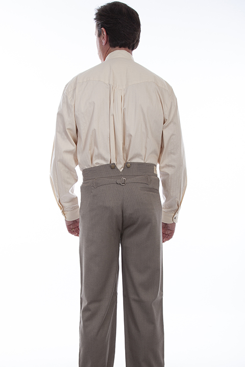 Scully Frontier Pant - Brown, - Men's Old West Pants | Spur Western Wear