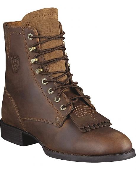 Ariat® Heritage Lacer II Western Boot - Distressed Brown - Ladies' Western Boots | Spur Western Wear