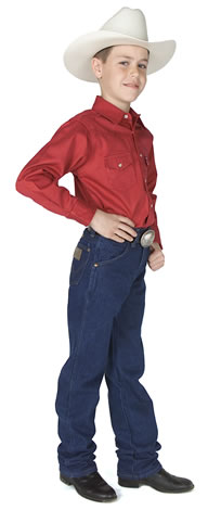Wrangler Cowboy Cut Original Fit Jeans - Prewash Indigo - Boys' Western Jeans | Spur Western Wear