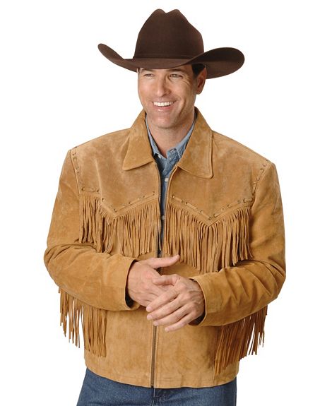 Scully Fringe Leather Coat - Bourbon - Men's Leather Western Vests and Jackets | Spur Western Wear