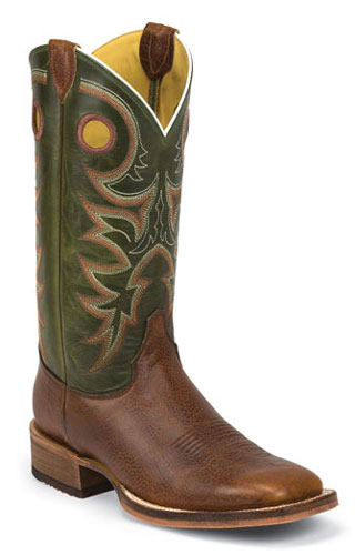 Justin Bent Rail Kerrville Copper Western Boot - Brown - Men's Western Boots | Spur Western Wear