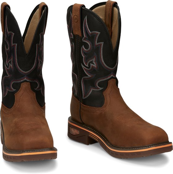 Justin Resistor Nano Comp Toe Work Boot ,Water Proof Work Boot, - Men's Western Boots | Spur Western Wear