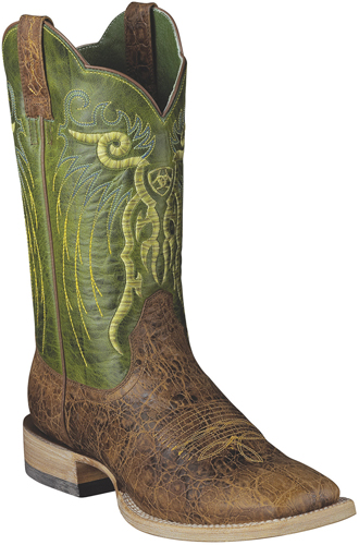 Ariat® Mesteño Western Boot - Adobe Clay/Neon Lime - Men's Western Boots | Spur Western Wear