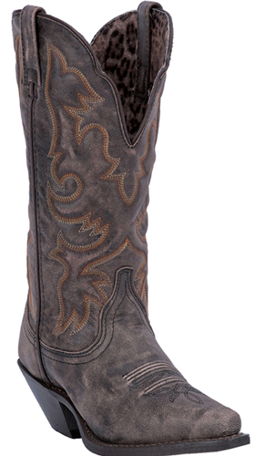 Laredo Access Western Boot - Distressed Black - Ladies' Western Boots | Spur Western Wear
