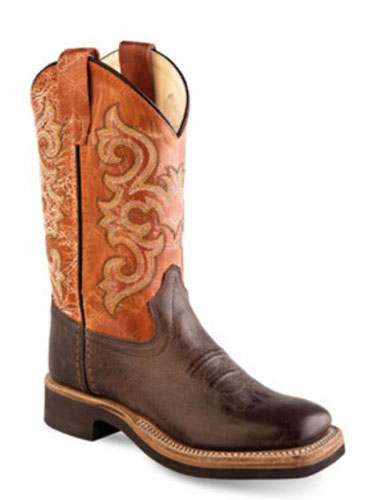 Jama Old West Cowboy Boot -  Brown - Kids' - Kids' Western Boots | Spur Western Wear